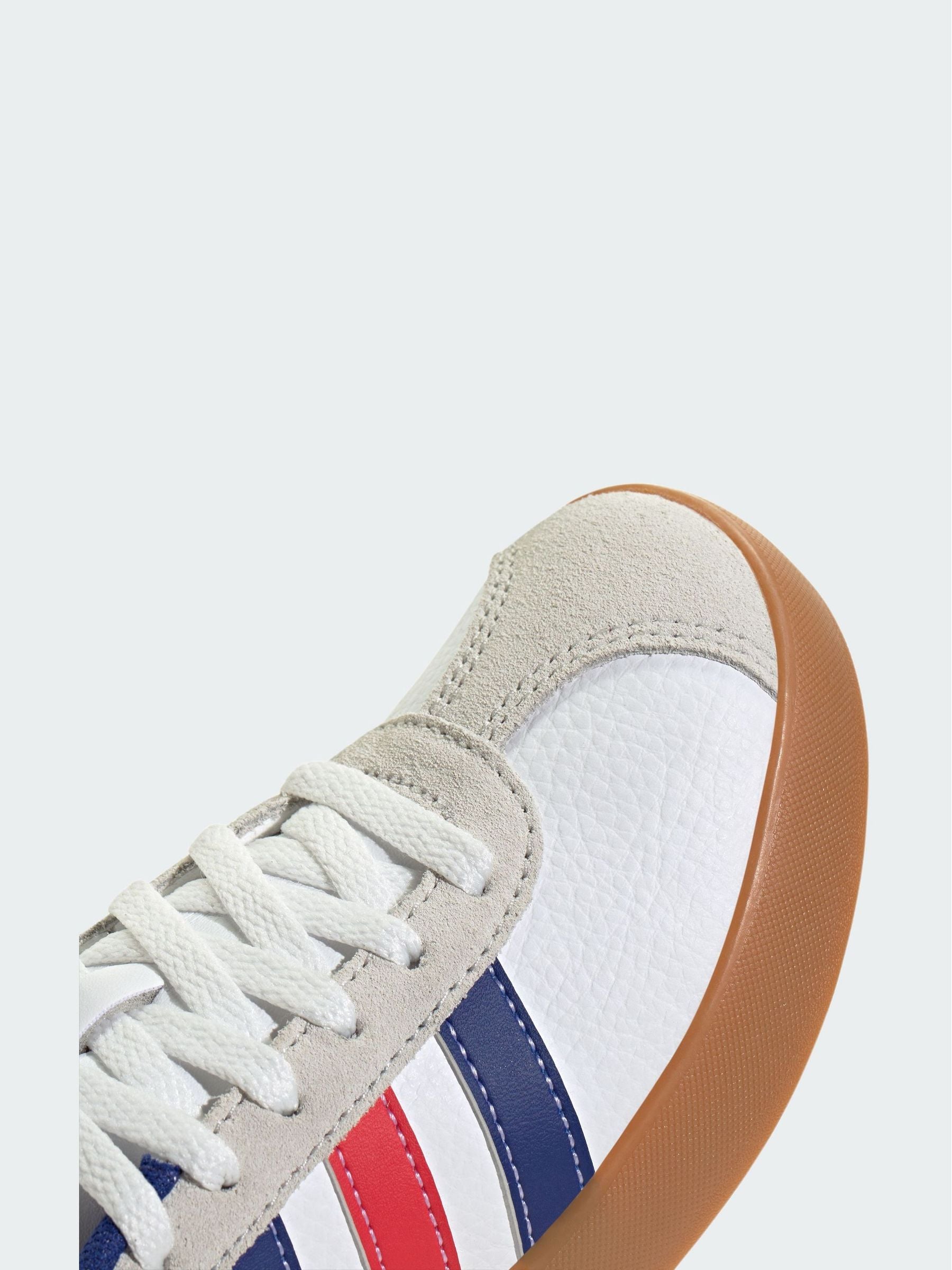 adidas White/Navy VL Court 3.0 Junior Trainers image 10