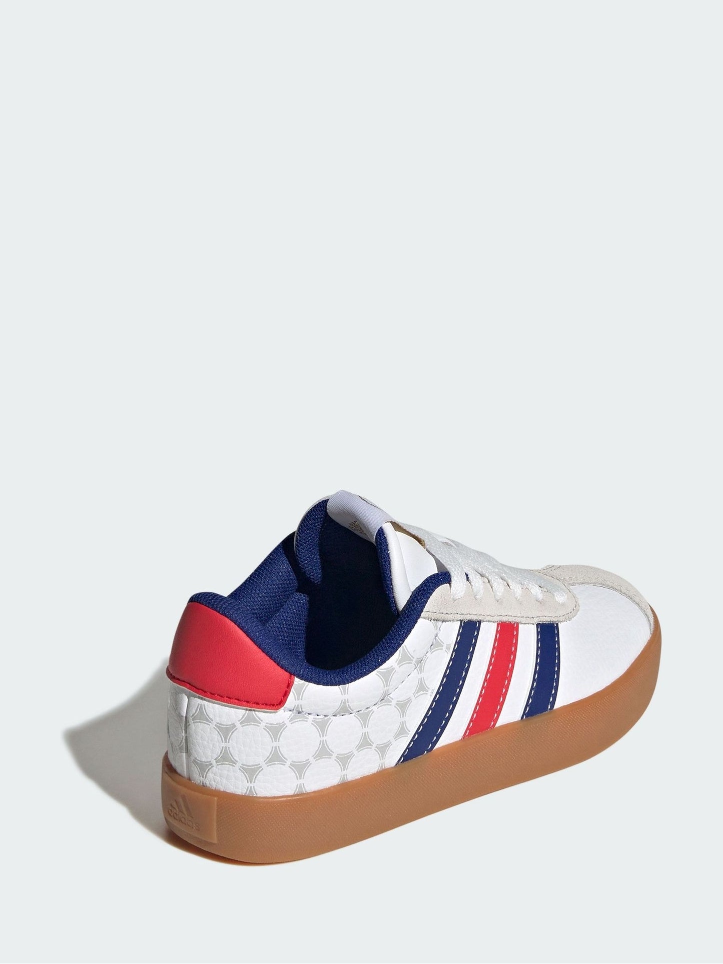adidas White/Navy VL Court 3.0 Junior Trainers image 5