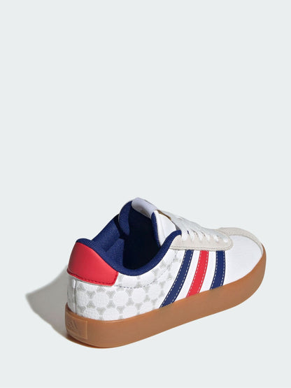 adidas White/Navy VL Court 3.0 Junior Trainers image 5
