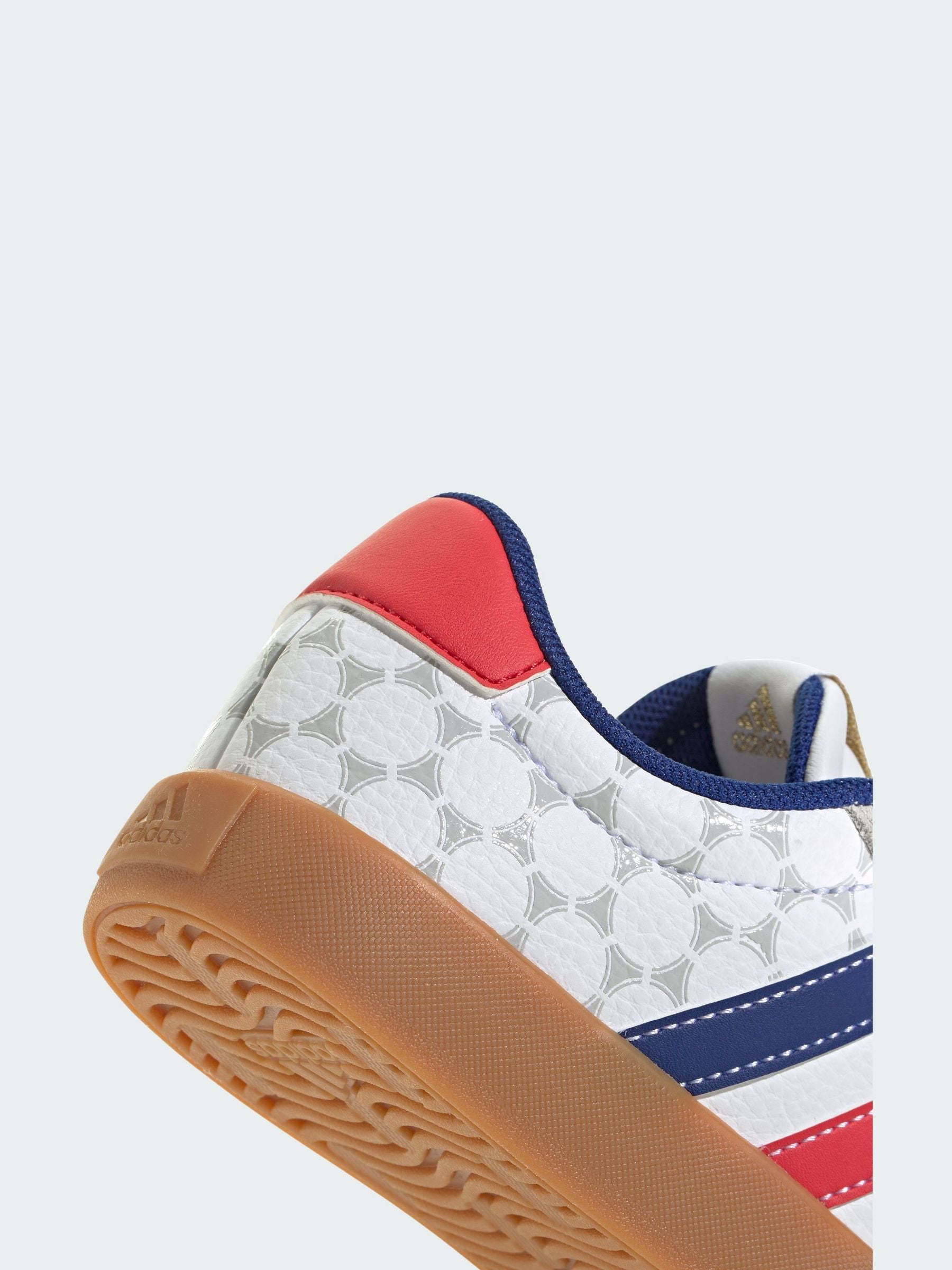 adidas White/Navy VL Court 3.0 Junior Trainers image 9