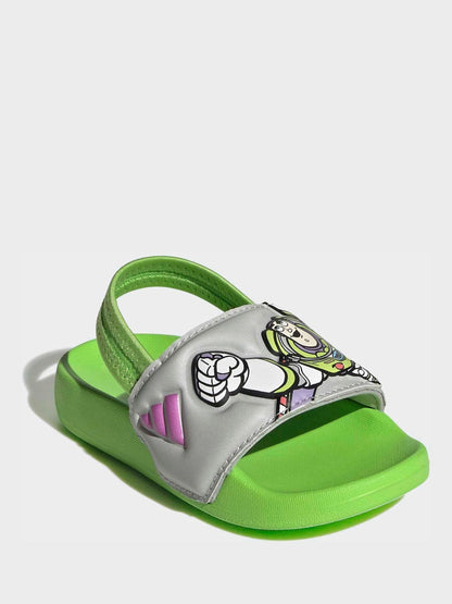 adidas Green Adilette Estrap Infant Buzz Sandals image 3