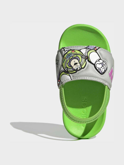 adidas Green Adilette Estrap Infant Buzz Sandals image 5
