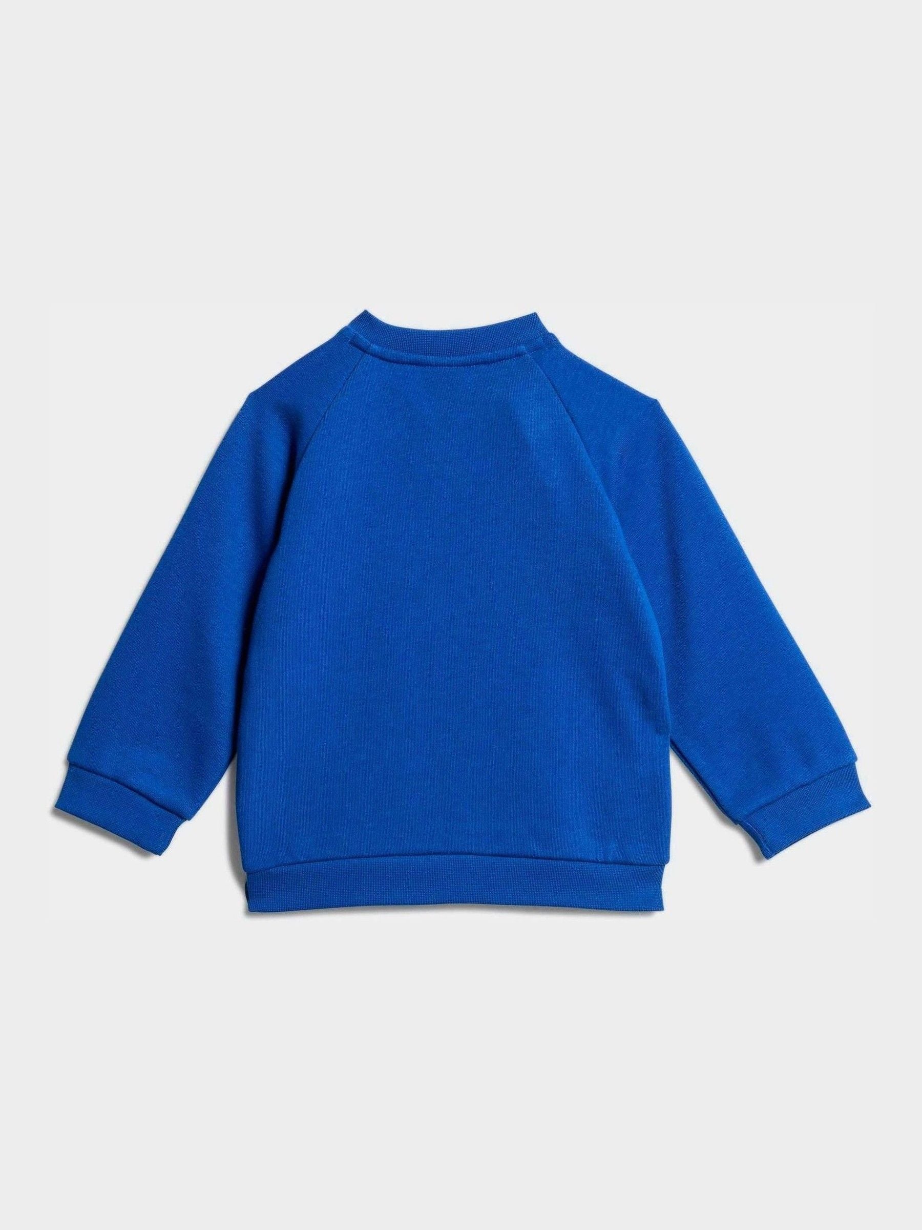 adidas Originals Blue Trefoil Sweatshirt and Jogger Infant Set image 3