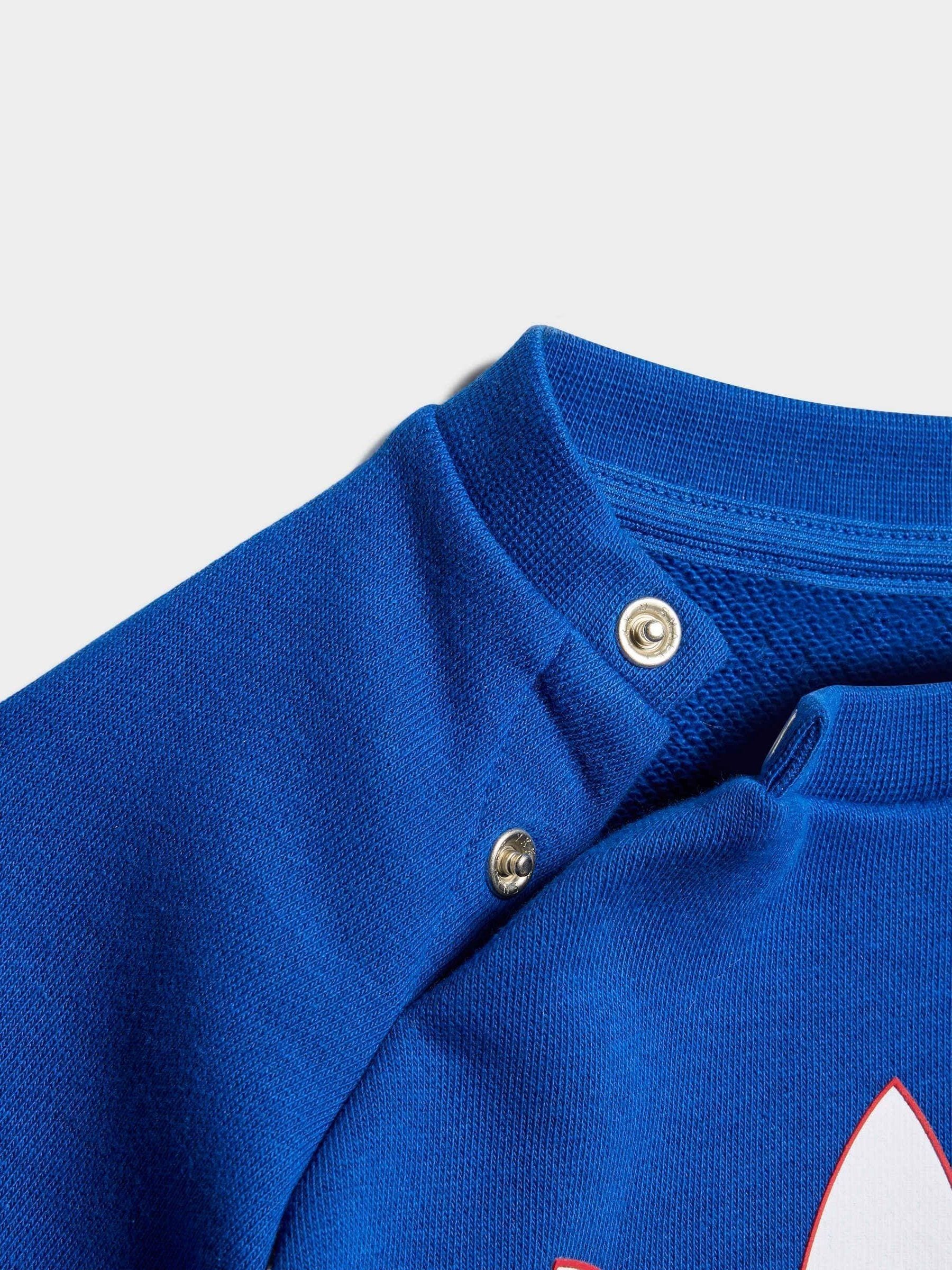 adidas Originals Blue Trefoil Sweatshirt and Jogger Infant Set image 6