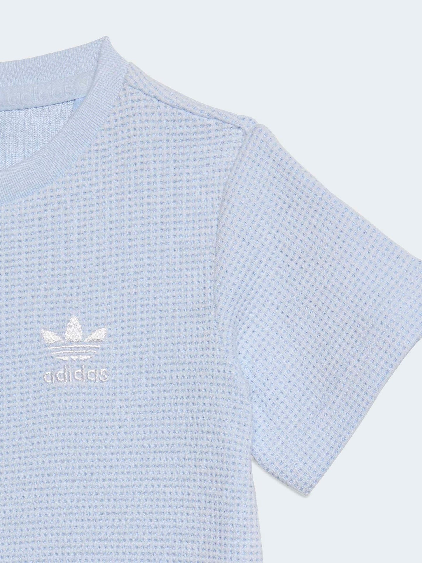 adidas Originals Blue Waffle T-Shirt and Shorts Set image 4