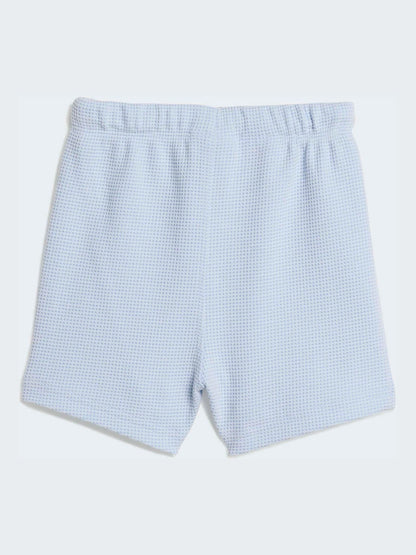 adidas Originals Blue Waffle T-Shirt and Shorts Set image 6