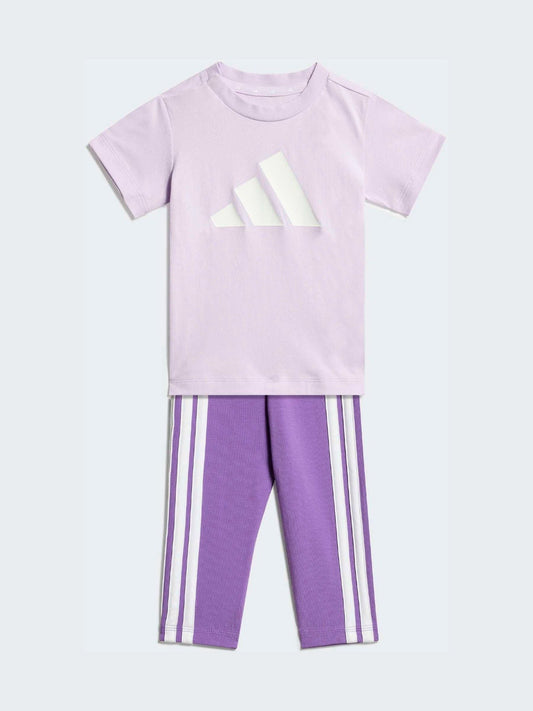 adidas Purple Essentials T-Shirt and Leggings Infant Set image 1