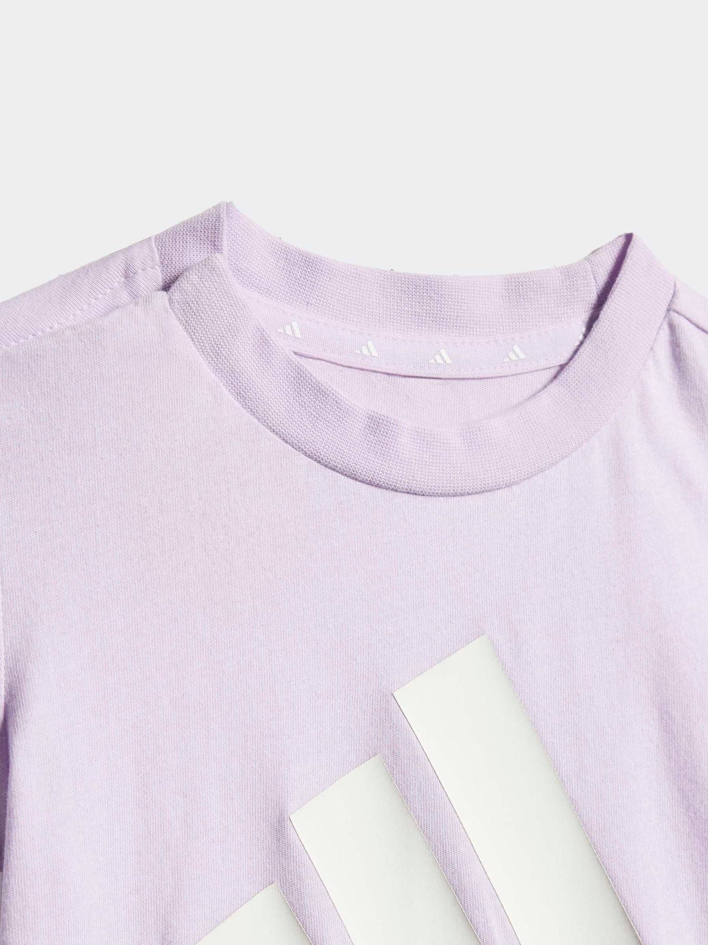 adidas Purple Essentials T-Shirt and Leggings Infant Set image 3
