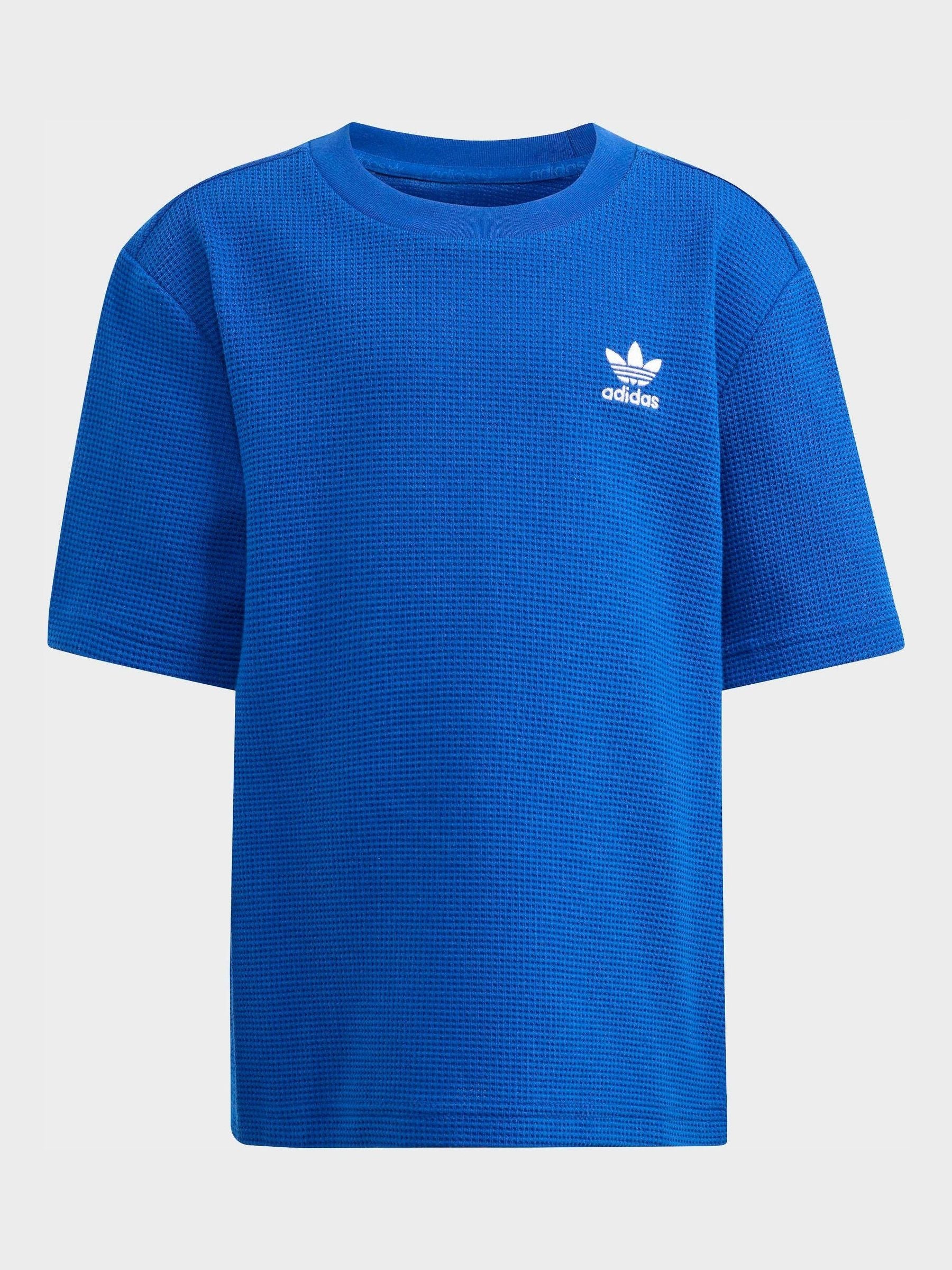 Dsiney Kidz - adidas Originals Dark Blue Oversized Waffle Short T-Shirt Little Kids Set image 1
