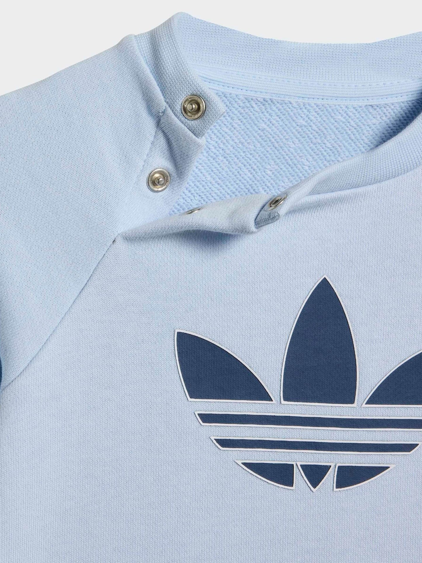 adidas Originals Light Blue Trefoil Sweatshirt and Jogger Infant Set image 5