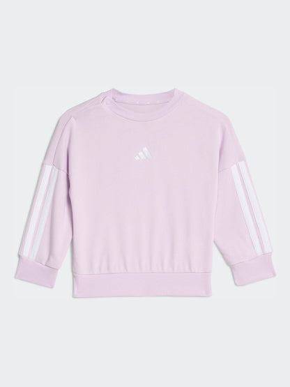 adidas Purple Essentials Top  and Joggers Infant Set image 2