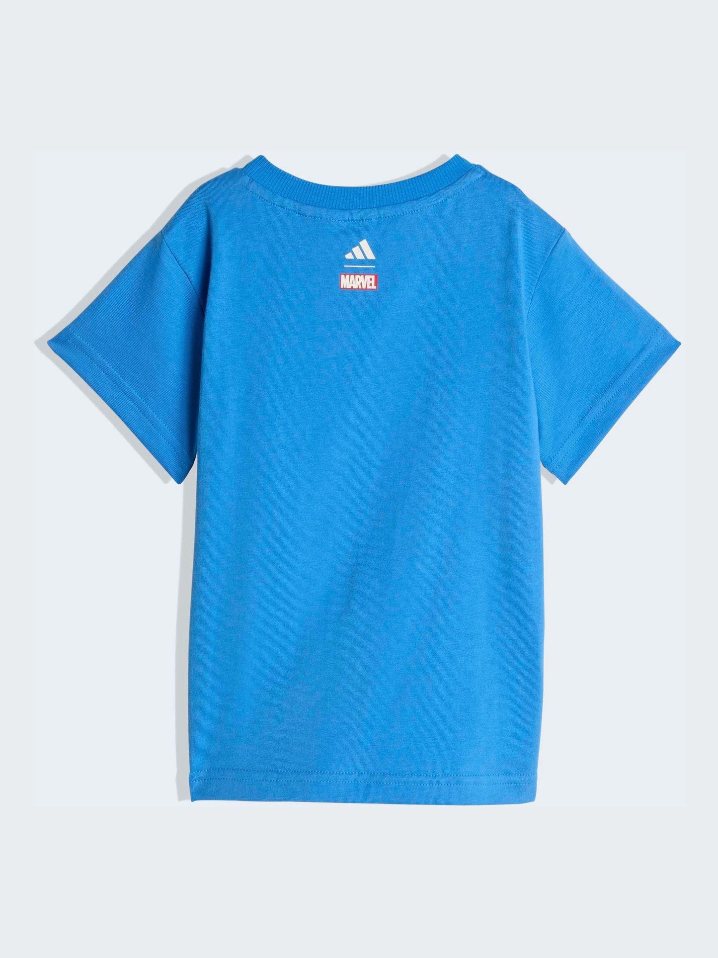 adidas Blue Marvel Avengers T-Shirt and Shorts Infant Set image 3