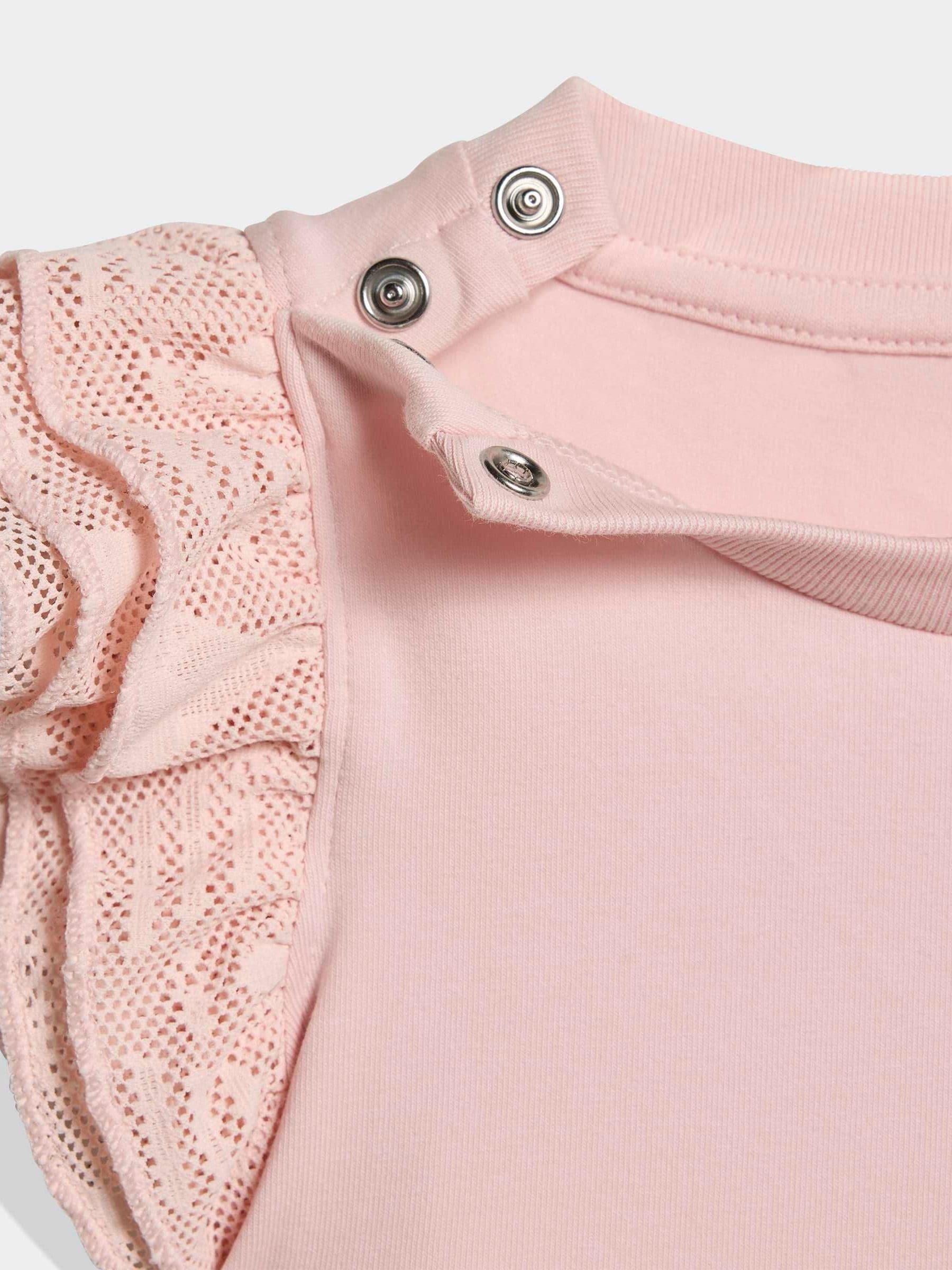 adidas Originals Pink Frill T-Shirt and Cycling Leggings Infant Set image 6