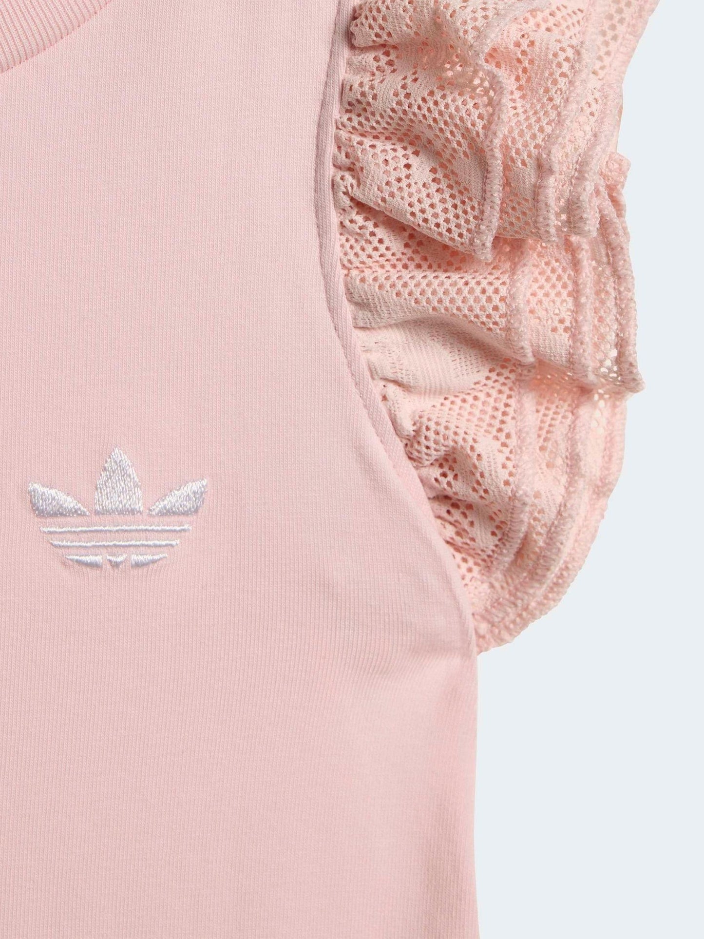 adidas Originals Pink Frill T-Shirt and Cycling Leggings Infant Set image 7