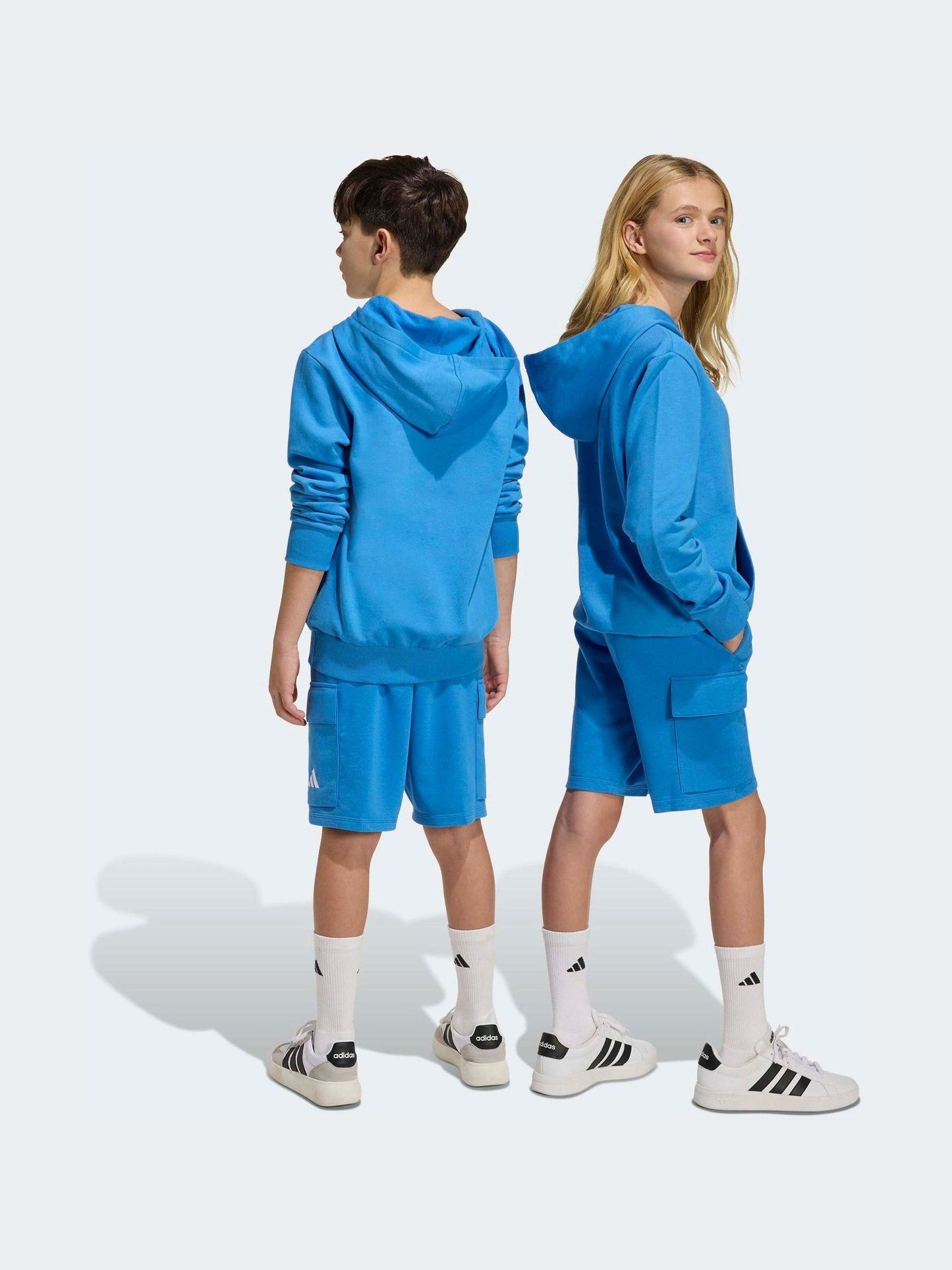 Dsiney Kidz - adidas Light Blue Essentials Kids Cargo Shorts image 2