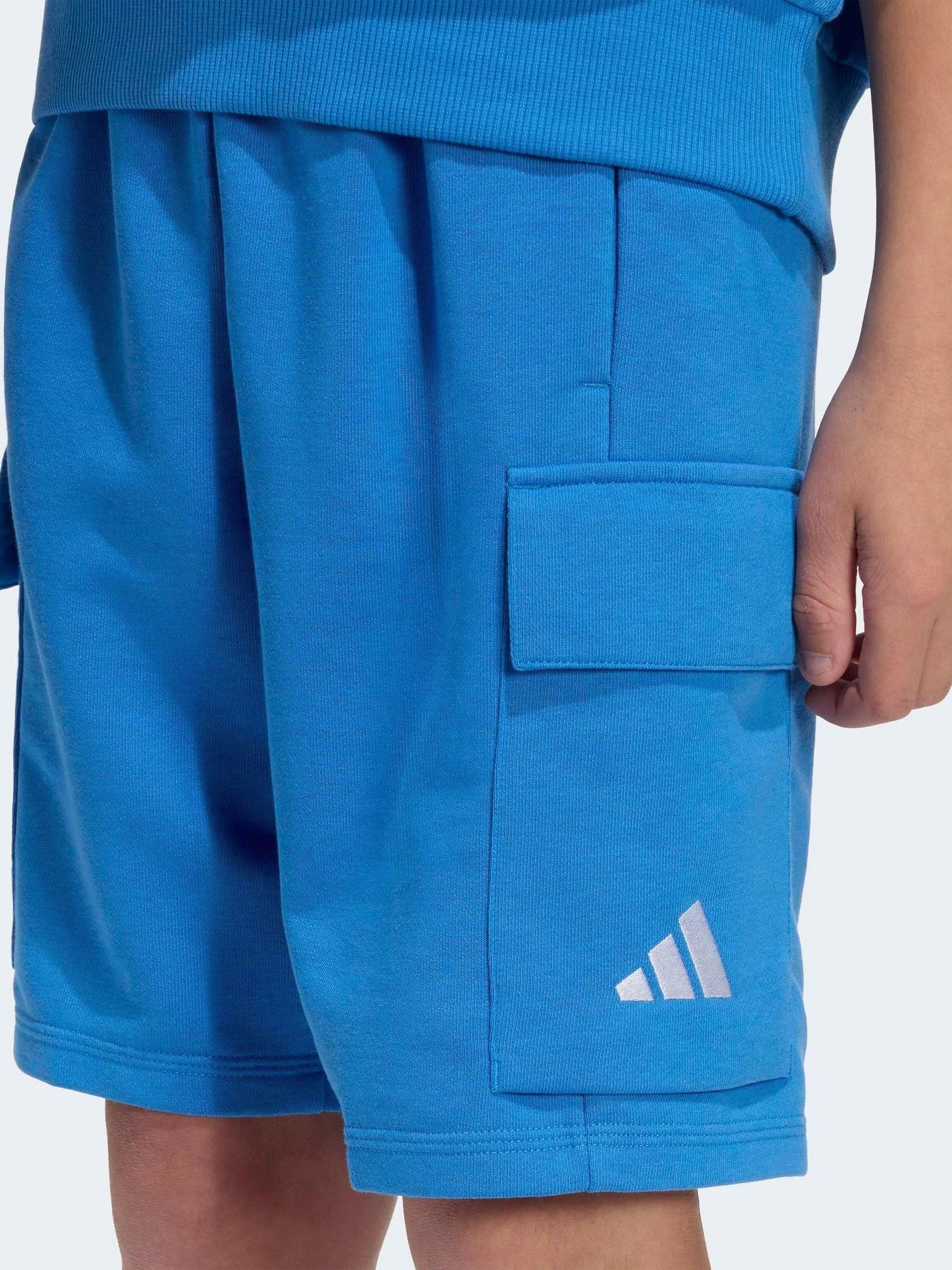 Dsiney Kidz - adidas Light Blue Essentials Kids Cargo Shorts image 5