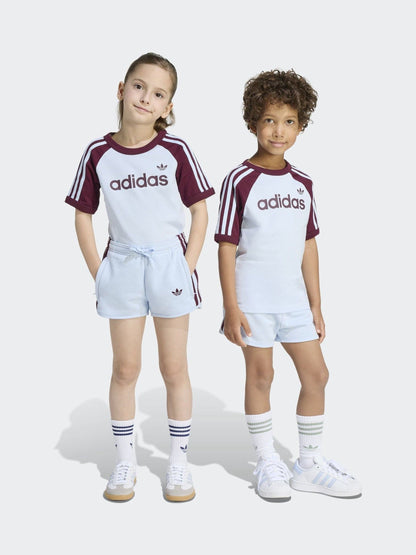 Dsiney Kidz - adidas Originals Blue T-Shirt and Sprinter Shorts Set image 2