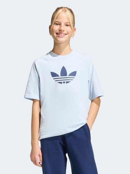 Dsiney Kidz - adidas Originals Blue Trefoil Oversized T-Shirt image 2