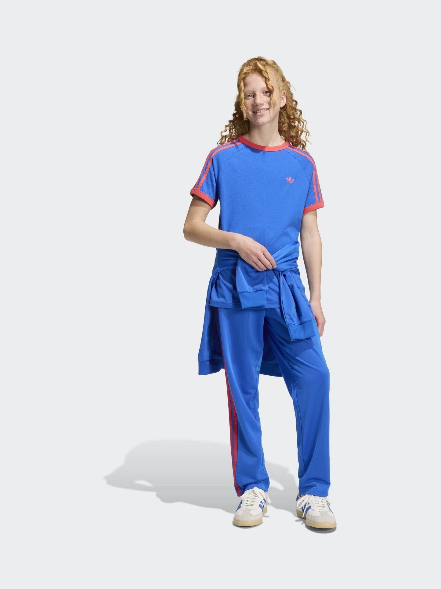 Dsiney Kidz - adidas Originals Blue/Red 3 Stripes T-Shirt image 2