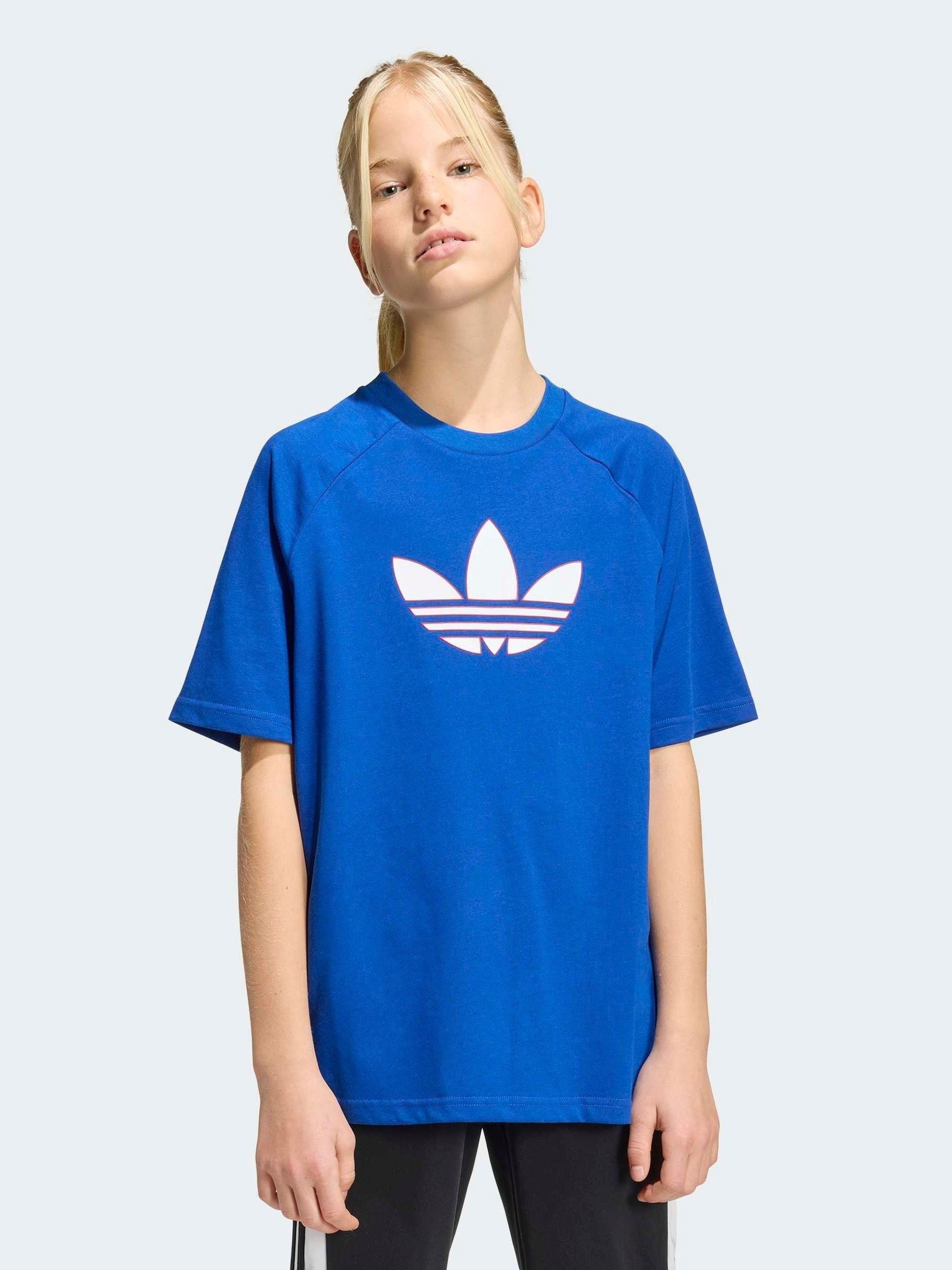 Dsiney Kidz - adidas Originals Dark Blue Trefoil Oversized T-Shirt image 1
