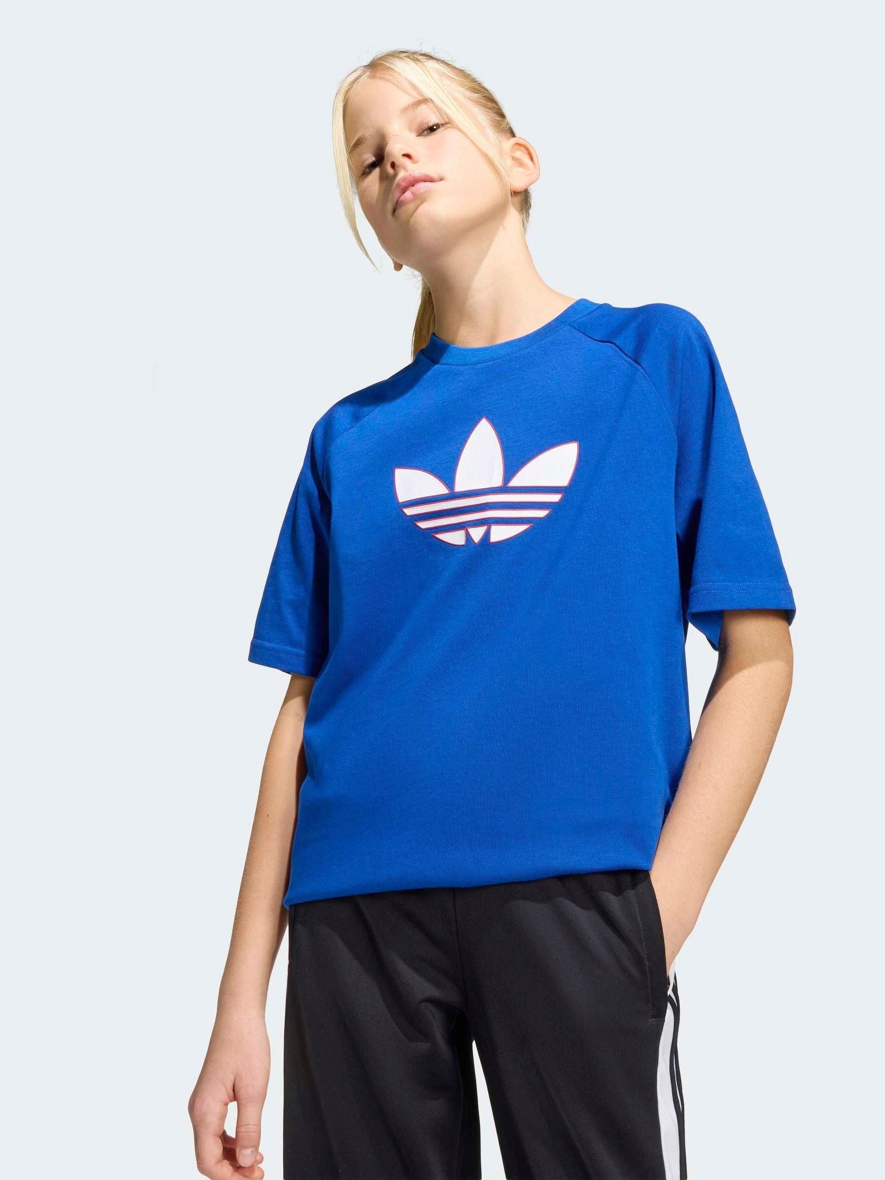 Dsiney Kidz - adidas Originals Dark Blue Trefoil Oversized T-Shirt image 4
