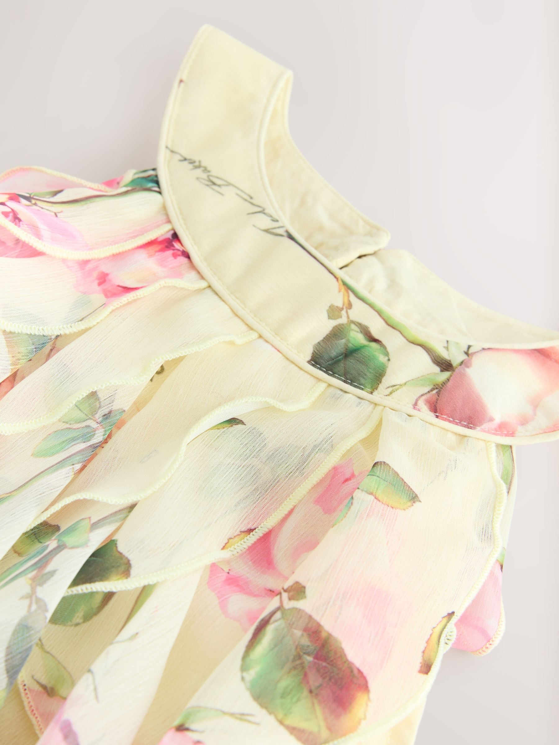 Baker by Ted Baker Chiffon Waterfall Halter Neck Wide Leg Jumpsuit image 9