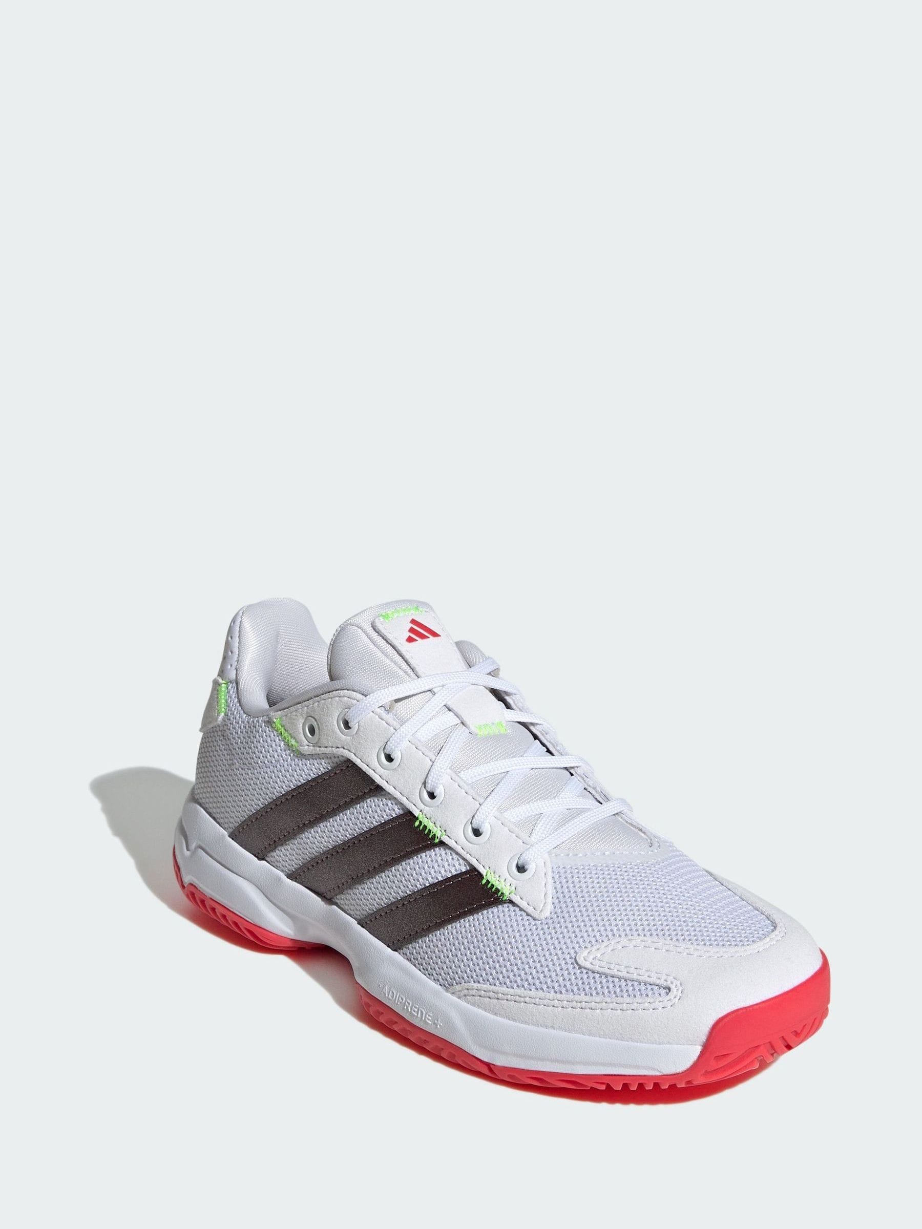 adidas White Stabil Indoor Shoes image 1