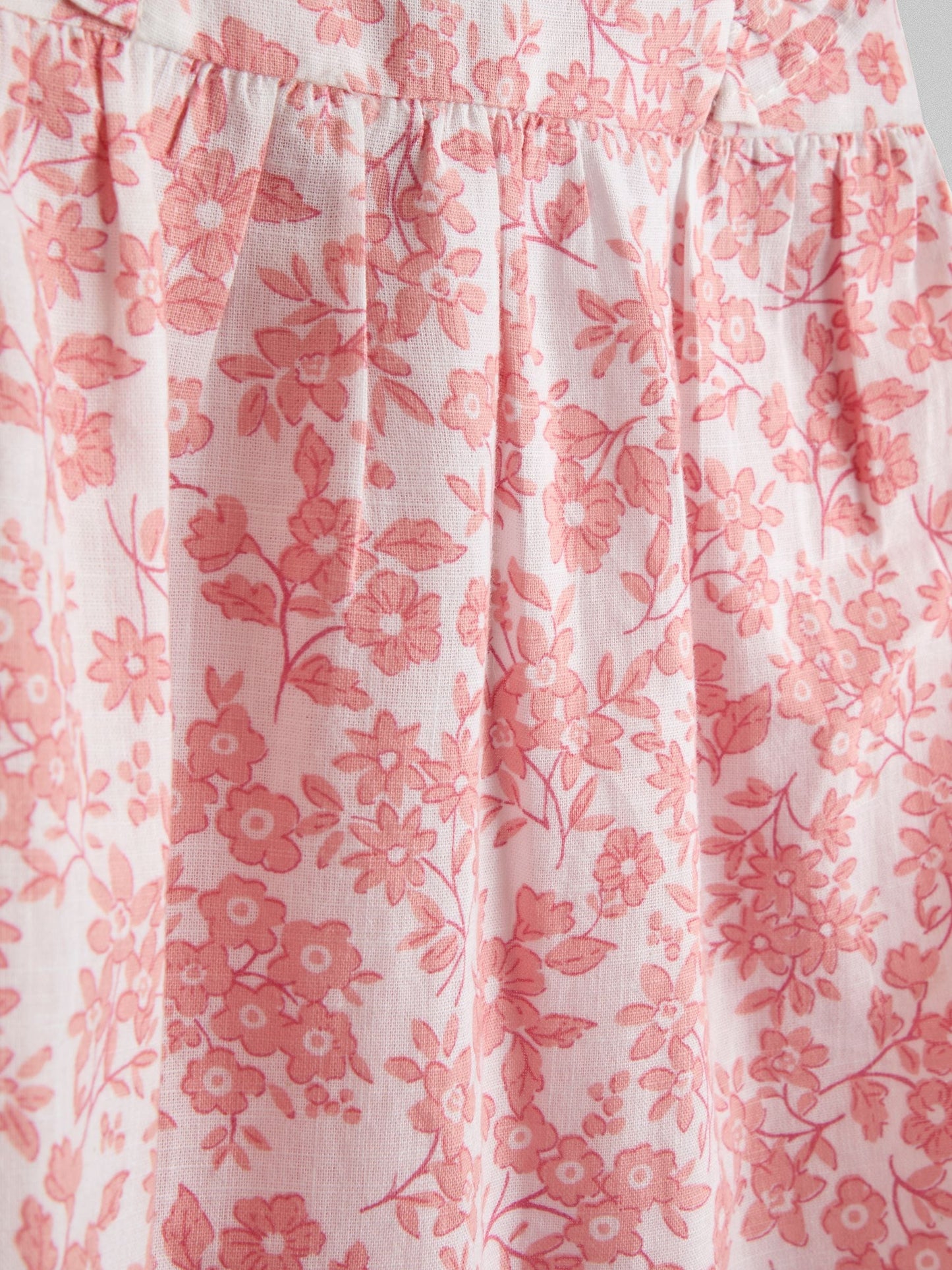 JoJo Maman Bébé Pink Floral Printed Romper image 3