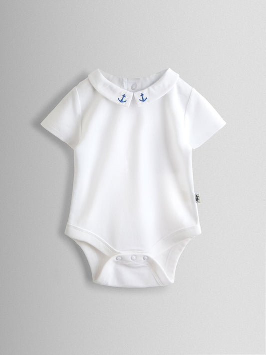 JoJo Maman Bébé Crystal White Embroidered Collar Body image 1