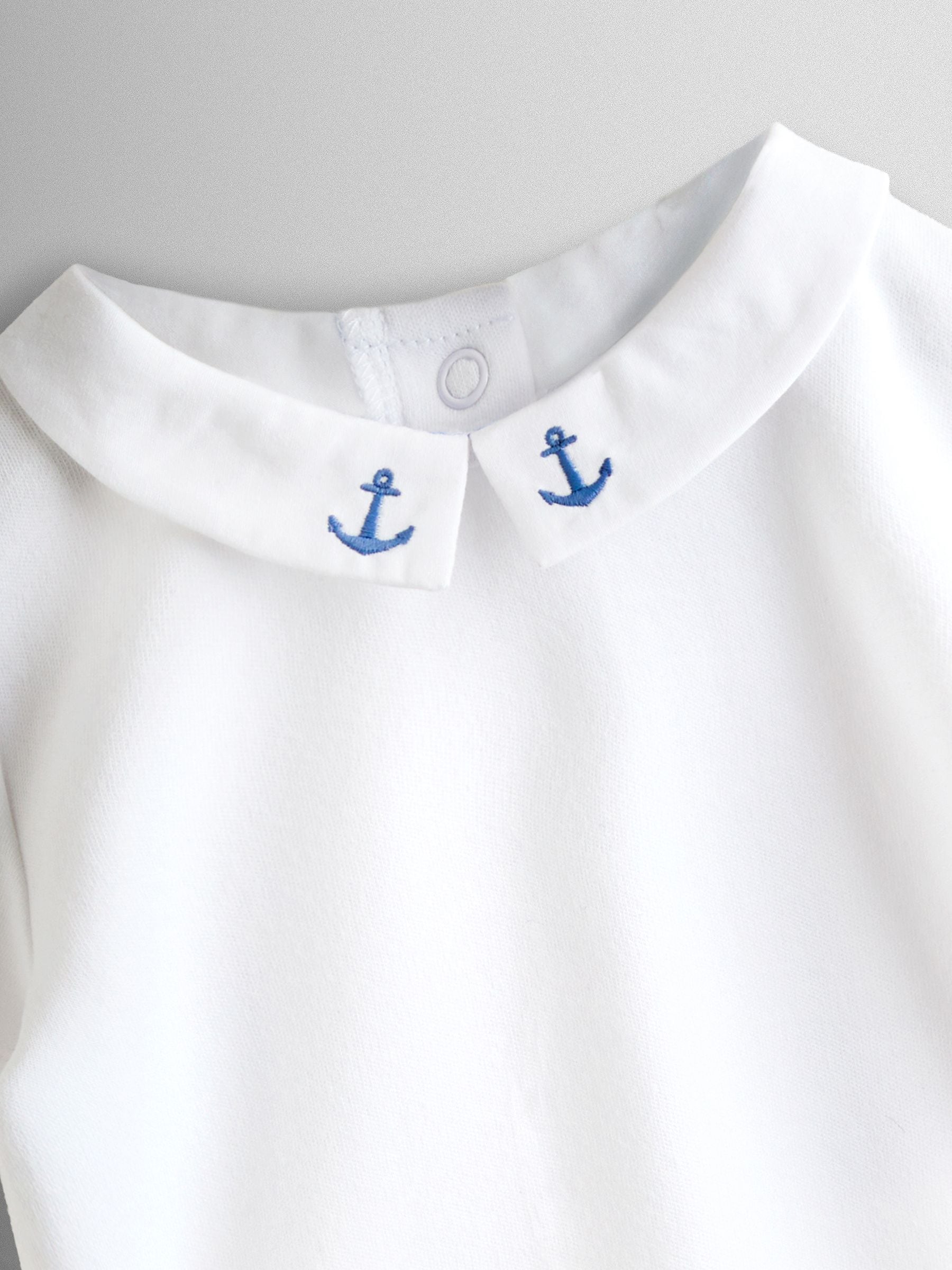 JoJo Maman Bébé Crystal White Embroidered Collar Body image 3
