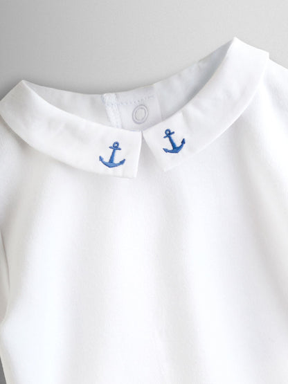 JoJo Maman Bébé Crystal White Embroidered Collar Body image 3