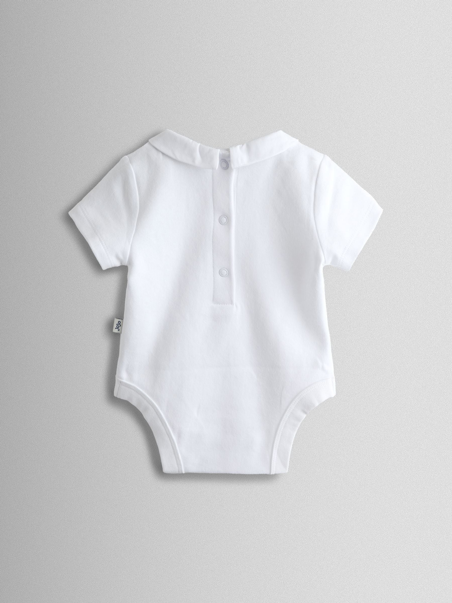 JoJo Maman Bébé White Boat Embroidered Collar Body image 2