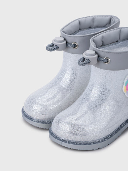 Igor Silver Glitter Unicorn Ankle Wellies image 4