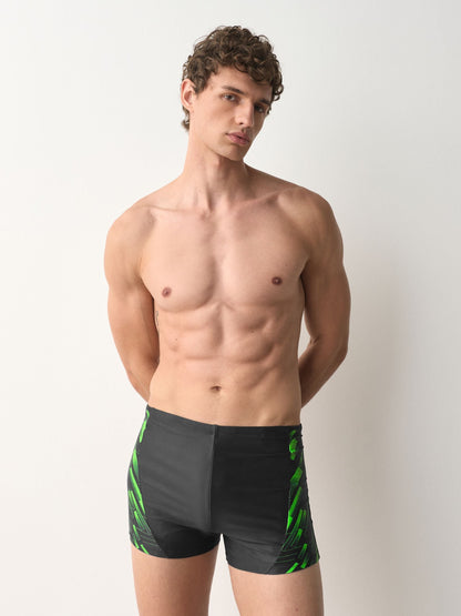 Dsiney Kidz - Black / Green Single Active Motionflex Swimming Trunks image 2