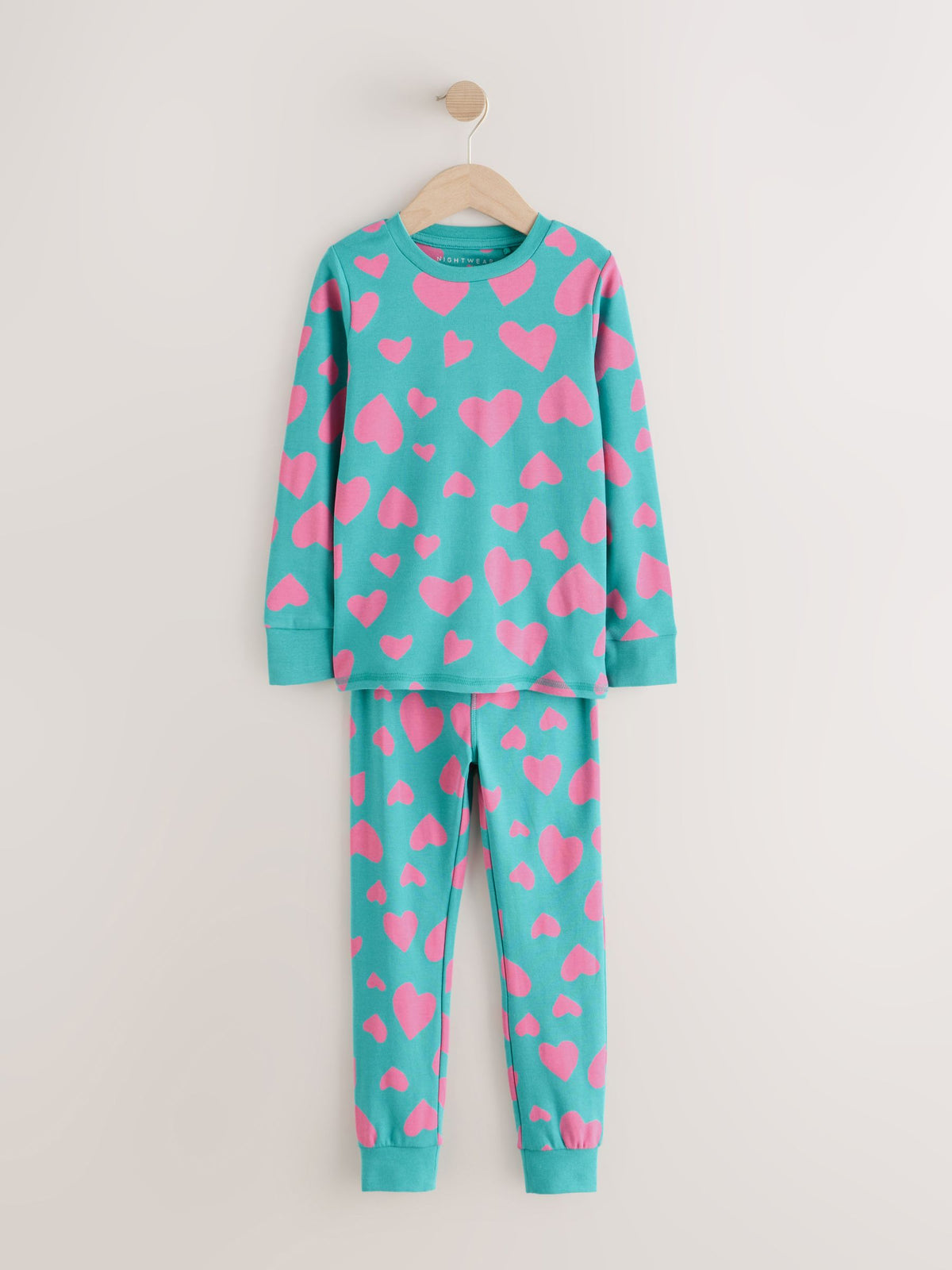 Pink/Turq Stampy Print Snuggle Pyjamas 3 Pack (9mths-12yrs) - image 5