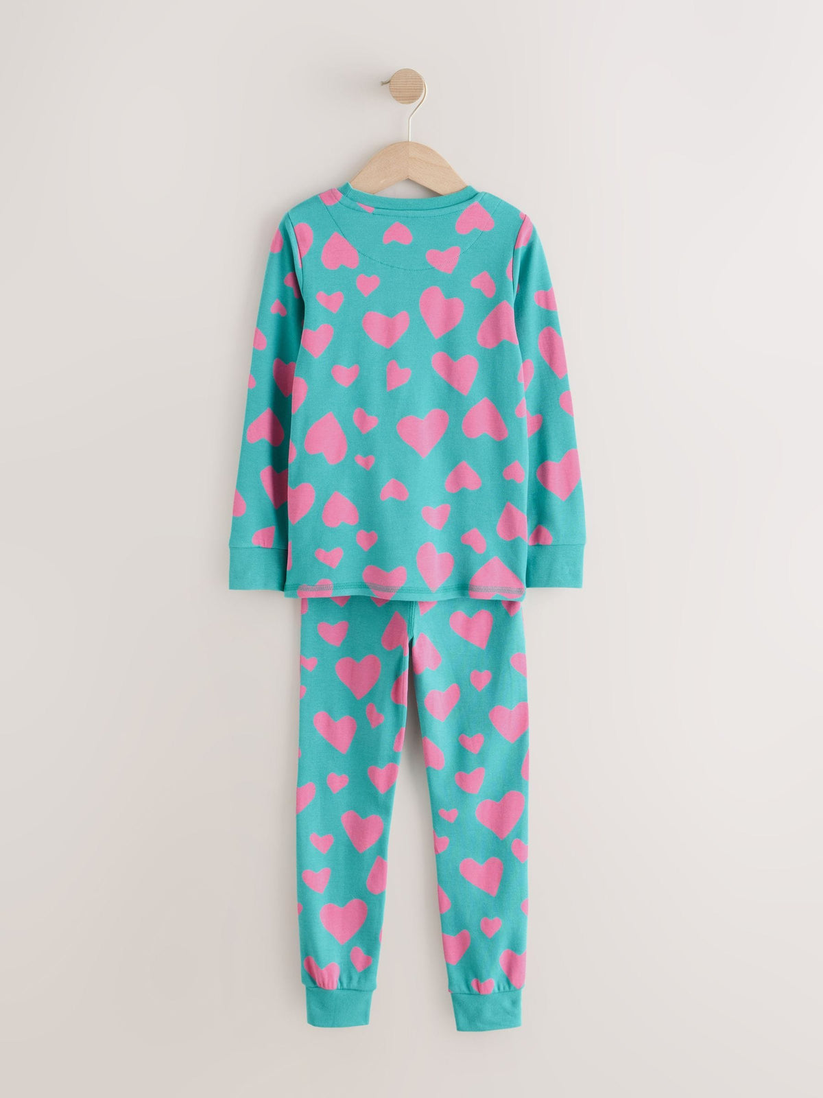 Pink/Turq Stampy Print Snuggle Pyjamas 3 Pack (9mths-12yrs) - image 8