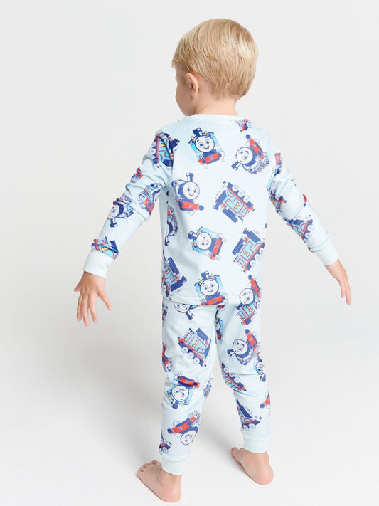 Brand Threads Blue Boys Thomas The Tank Fleece Pyjamas Set - image 2