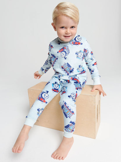 Brand Threads Blue Boys Thomas The Tank Fleece Pyjamas Set - image 3