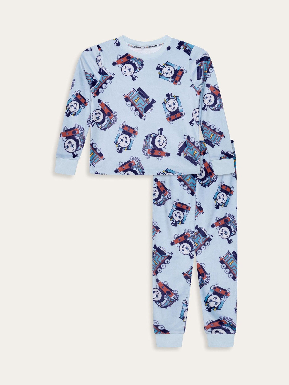 Brand Threads Blue Boys Thomas The Tank Fleece Pyjamas Set - image 5