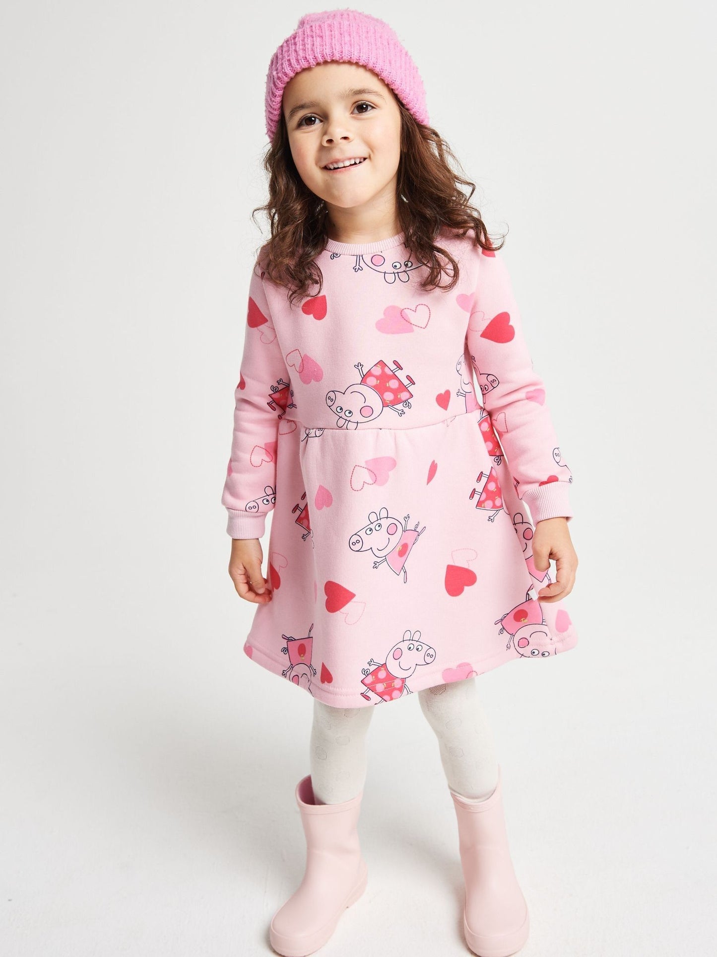 Brand Threads Pink Peppa Pig Dress image 1