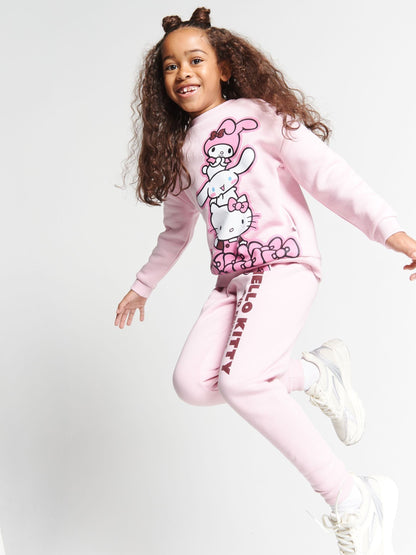 Brand Threads Pink Hello Kitty Joggers Set image 1