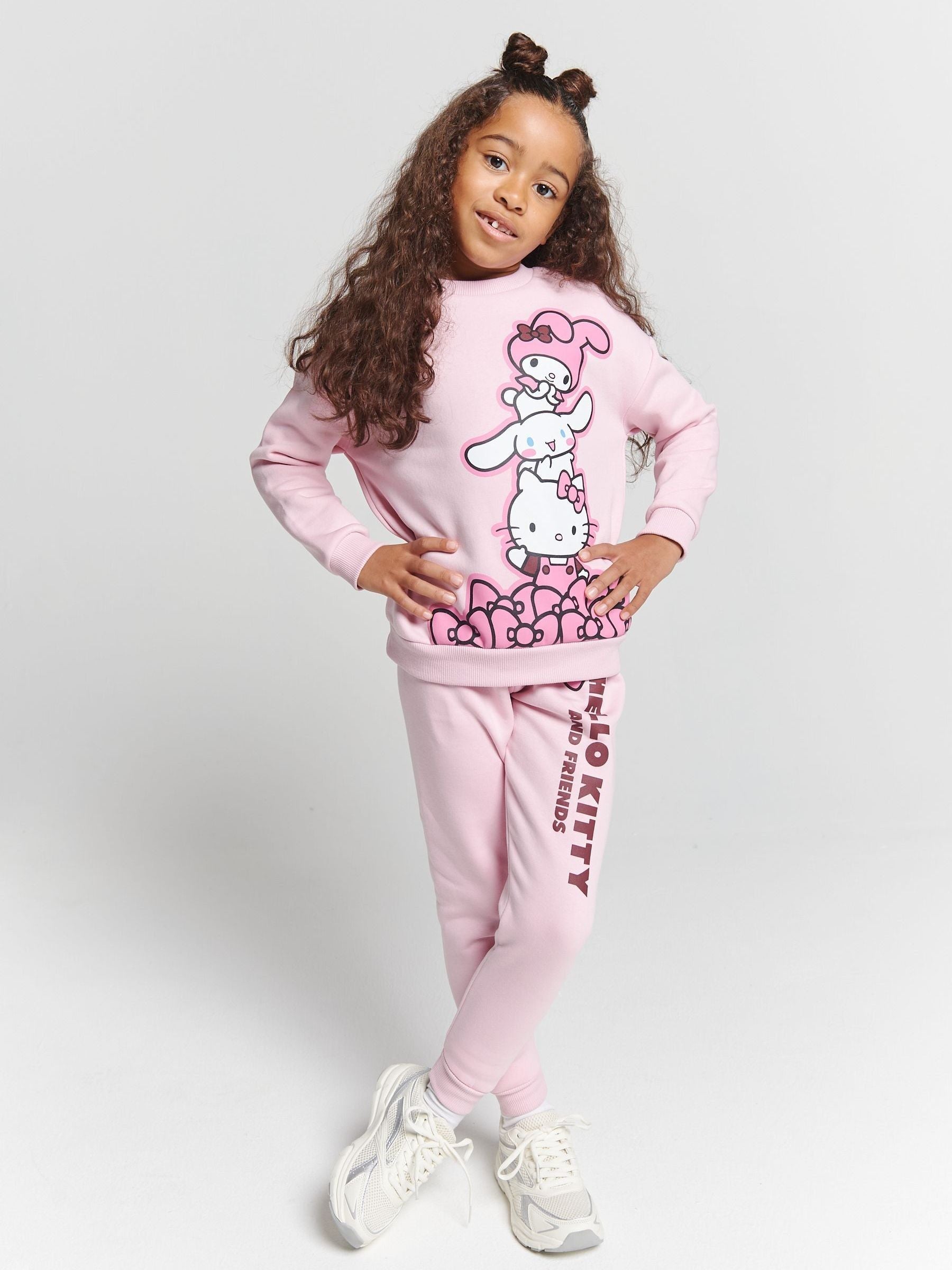 Brand Threads Pink Hello Kitty Joggers Set image 3