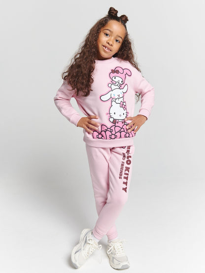 Brand Threads Pink Hello Kitty Joggers Set image 3