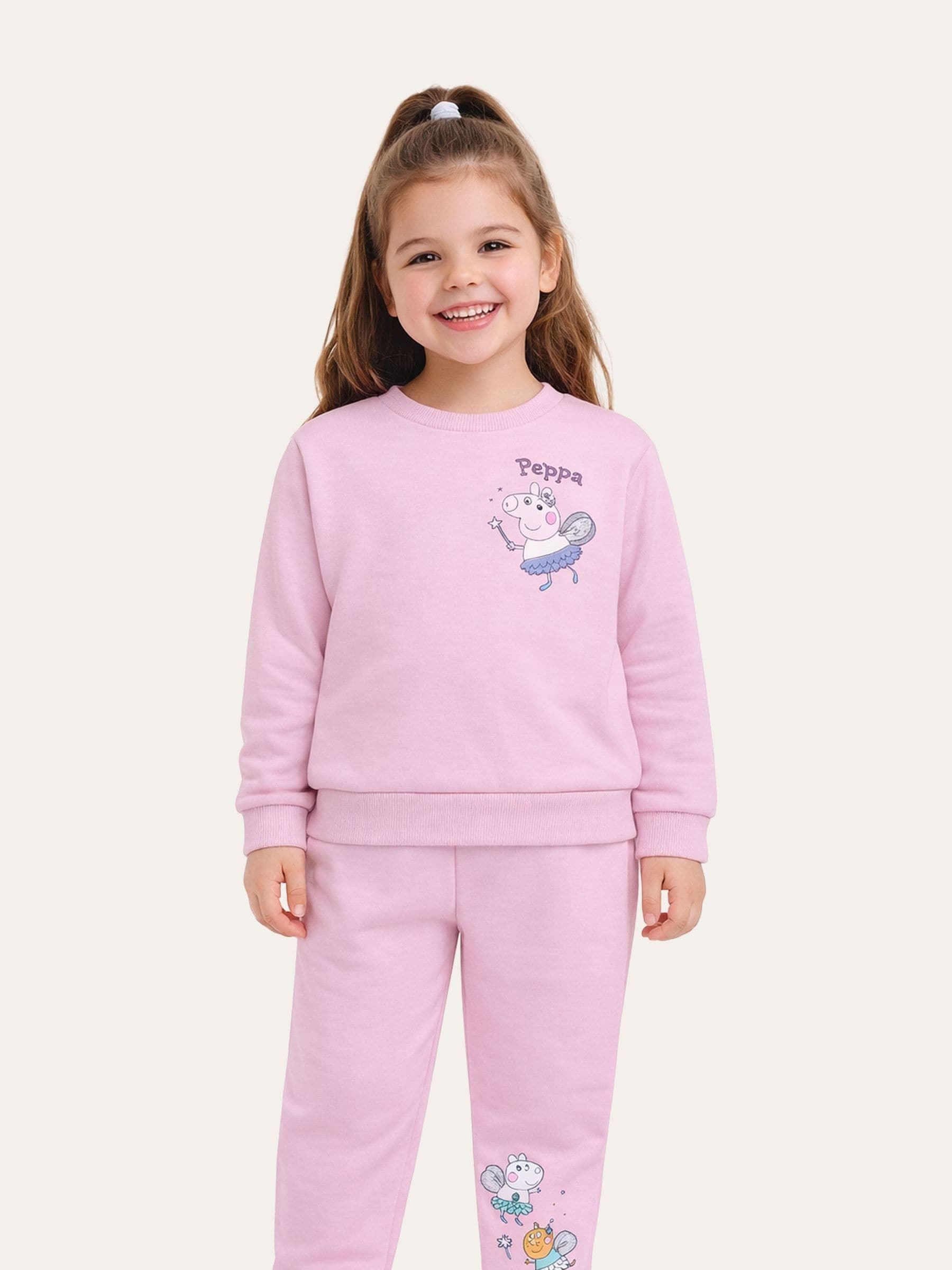 Brand Threads Pink Peppa Pig Joggers Set image 1