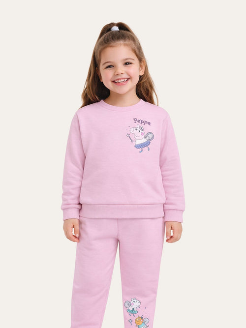 Brand Threads Pink Peppa Pig Joggers Set image 1