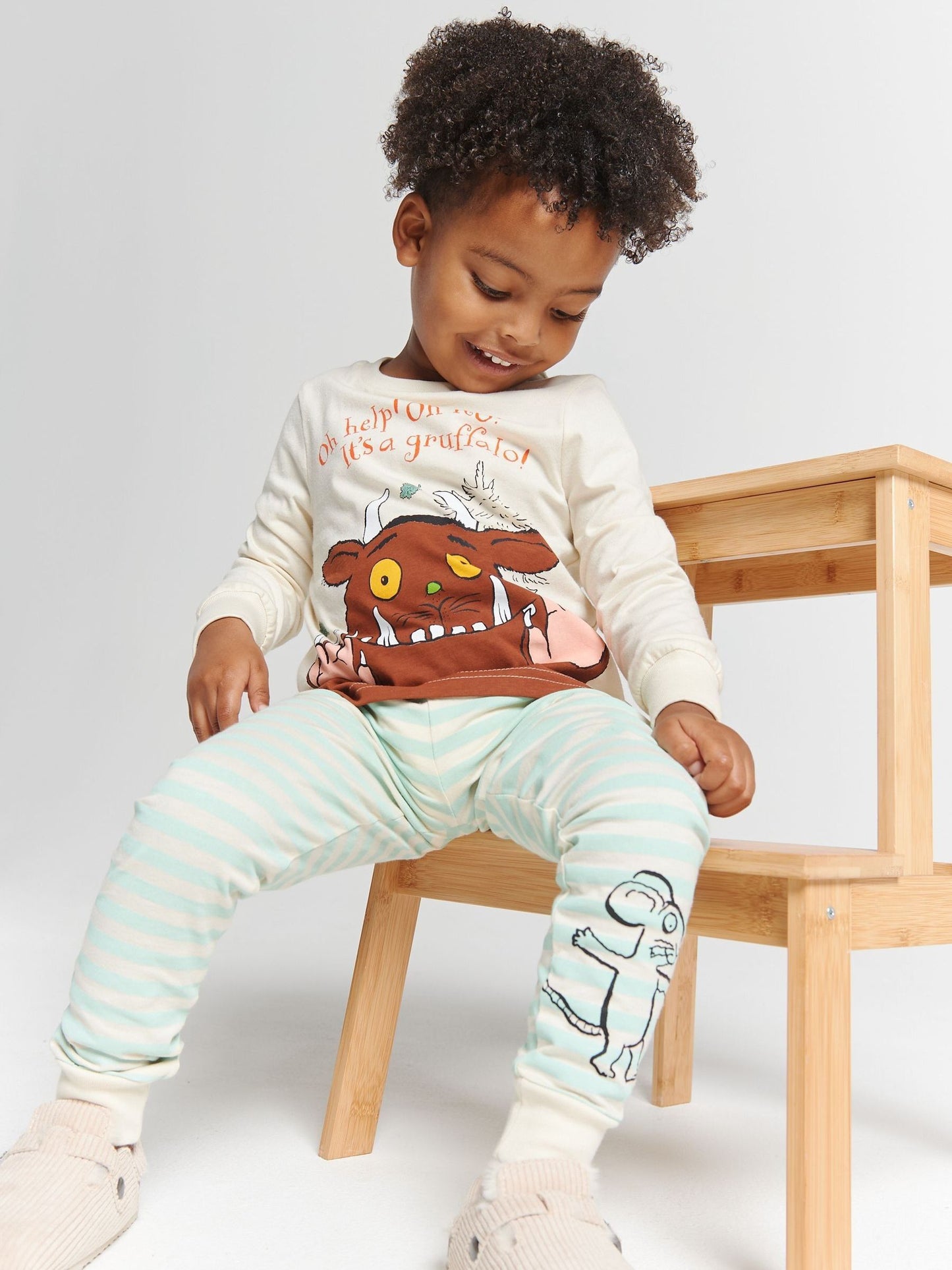 Dsiney Kidz - Brand Threads Blue The Gruffalo Pyjamas Set image 4