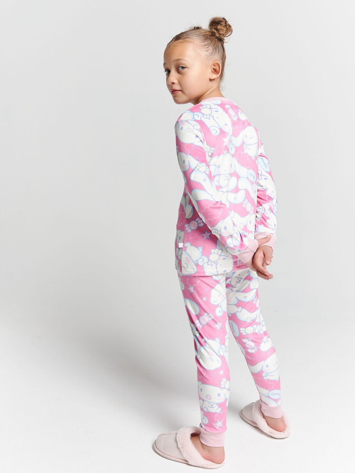 Brand Threads Pink Hello Kitty Fleece Pyjama Set - image 2