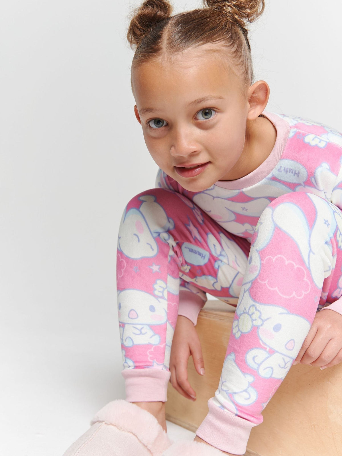 Brand Threads Pink Hello Kitty Fleece Pyjama Set - image 3