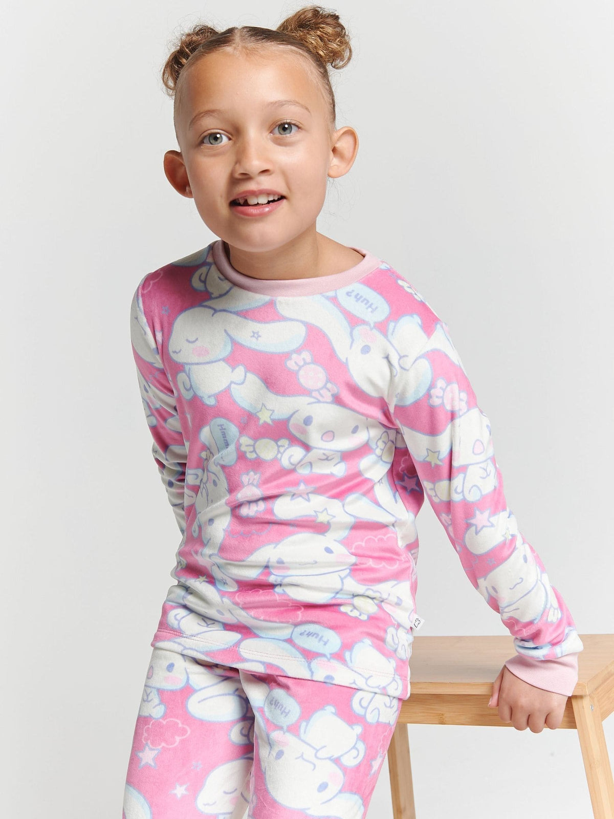 Brand Threads Pink Hello Kitty Fleece Pyjama Set - image 5