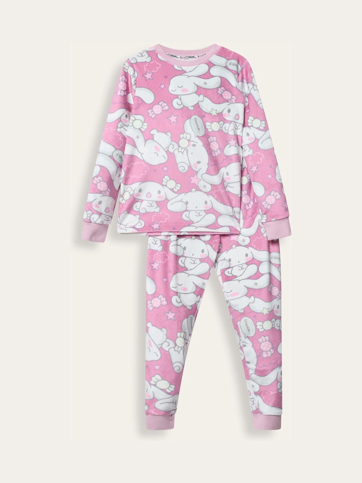 Brand Threads Pink Hello Kitty Fleece Pyjama Set - image 8